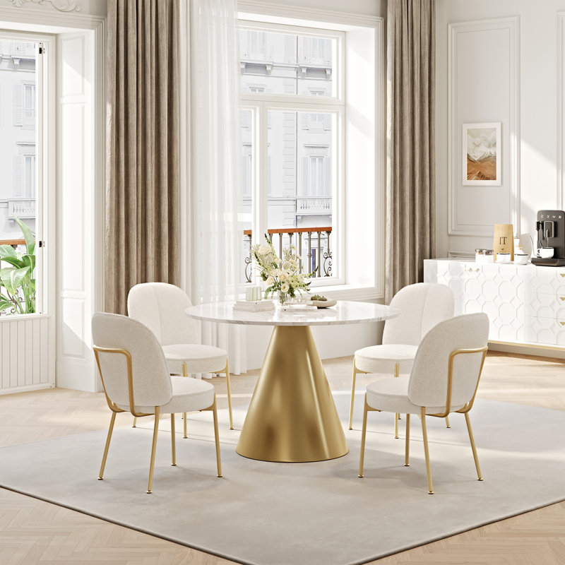 Ensemble de salle à manger 5 pièces, Beige