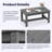 HDPE Rectangular Outdoor Coffee Table-2129020757