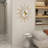 19.68" Modern Gold Silent Wall Clock