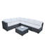 Ensemble de salon de jardin d'extérieur avec canapé modulaire-1092636457