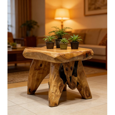Tabouret en bois de cèdre Live Edge