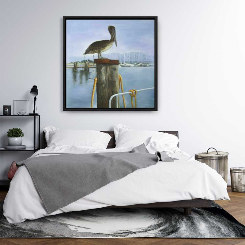 Pelican - hyperréaliste, toile encadrée | Décoration intérieure