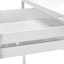 Bureau d'ordinateur, bureau personnel, ordinateur portable, tiroirs de rangement, L 48 po, travail, stratifié, métal chromé, contemporain, moderne