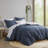 Camden Chambray Print Microfiber Comforter Set With Bed Sheets-99379819-99405265