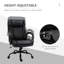 Fauteuil de direction réglable en cuir synthétique