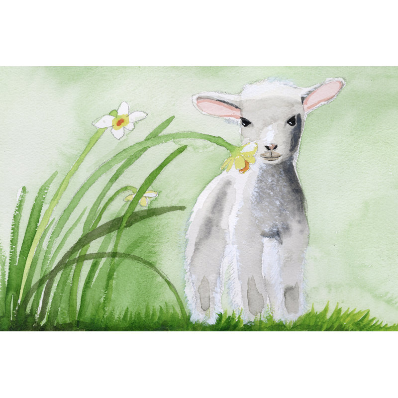 Baby Spring Animals IV by Alicia Ludwig - Wrapped Canvas Painting, 20 cm H x 30 cm W, Wrapped Canvas