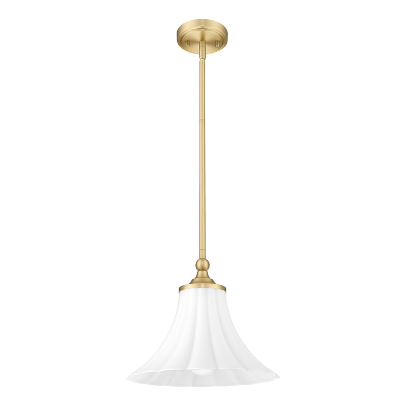 Luminaire suspendu moderne 1 lumière Ohlson, Doré