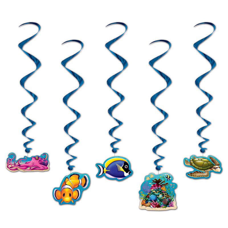Under The Sea Whirls - 34"-3' 2Â½" - Pack of 6