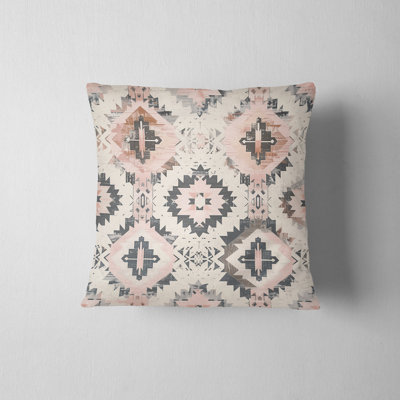 Eastern Elegance Geometric Reversible Pillow Cover