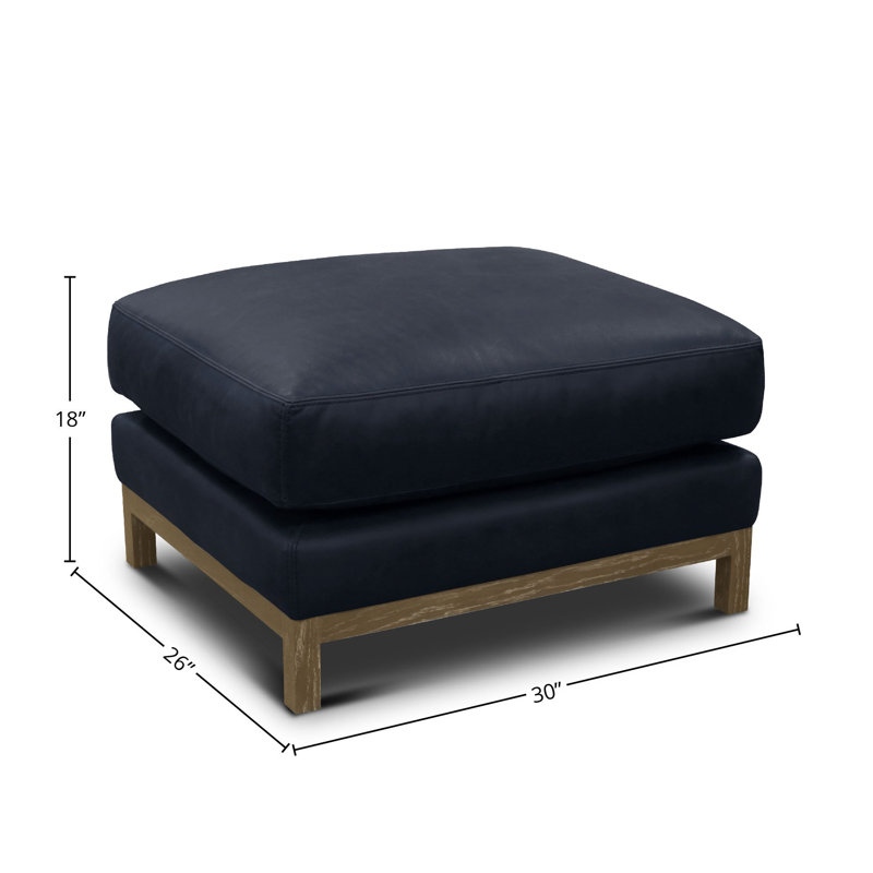 Matteoli Leather Ottoman