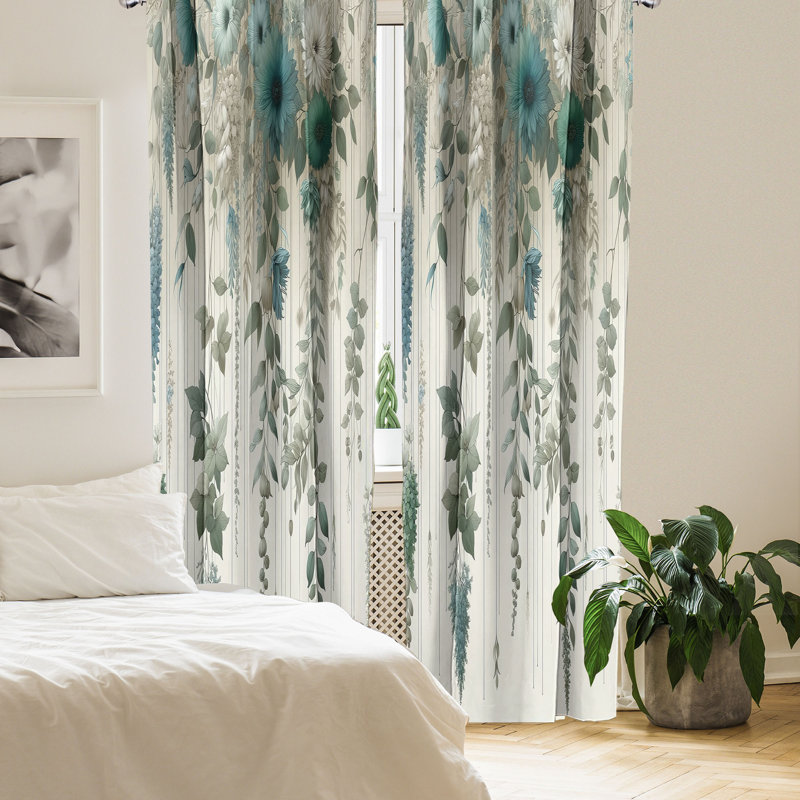 Semi Sheer Curtain Pair, 56" W x 84" L