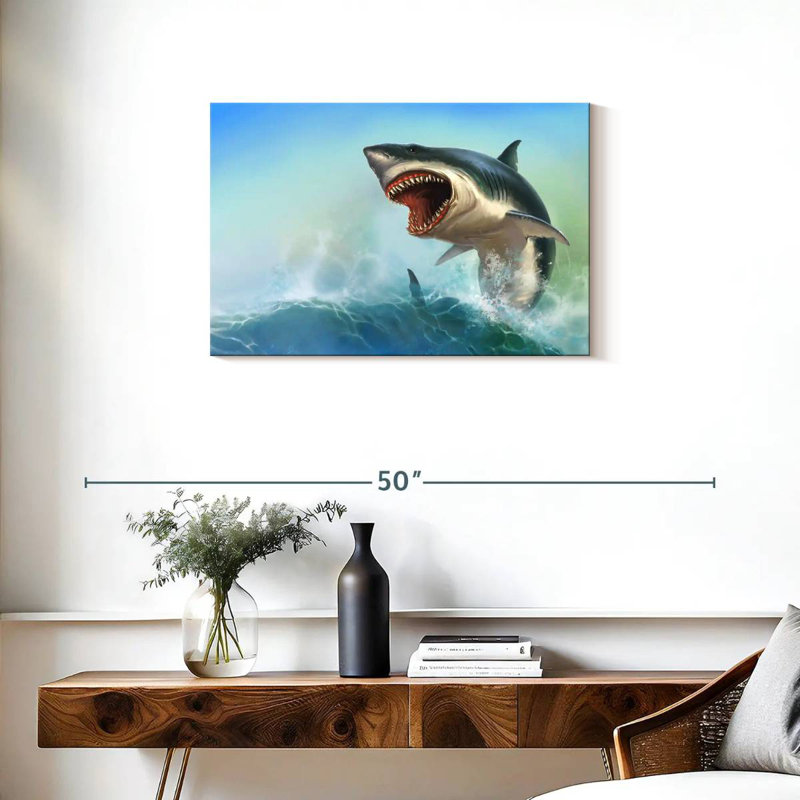 Crowle Scary Shark, 20" H x 30" W