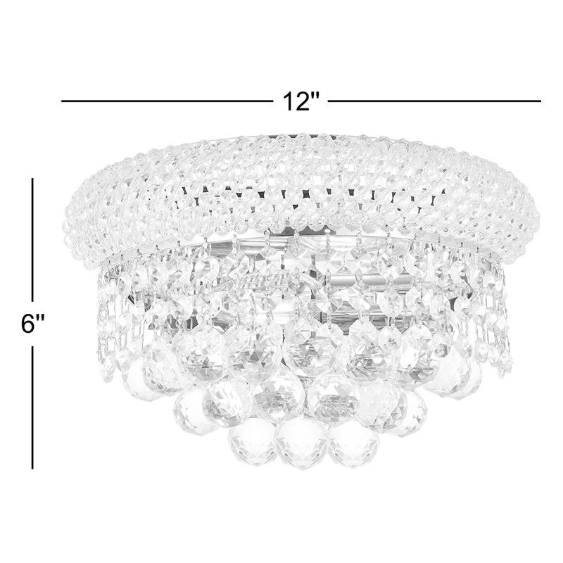 Ston Easton Flush Mounted Sconce, Chrome