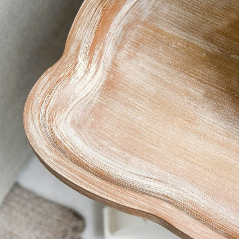 Table de bout avec plateau en bois massif Ophelia & Co.