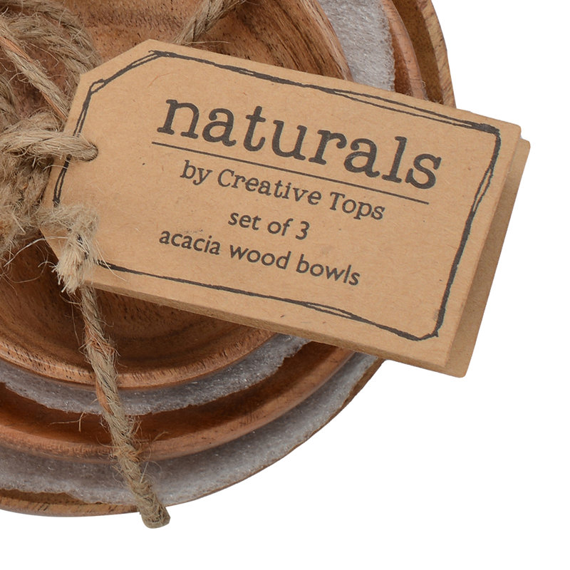 Creative Tops Naturals Wood Serving Bowl
