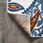 Tapis intérieur / extérieur orange / bleu Jotunheim-1228800722