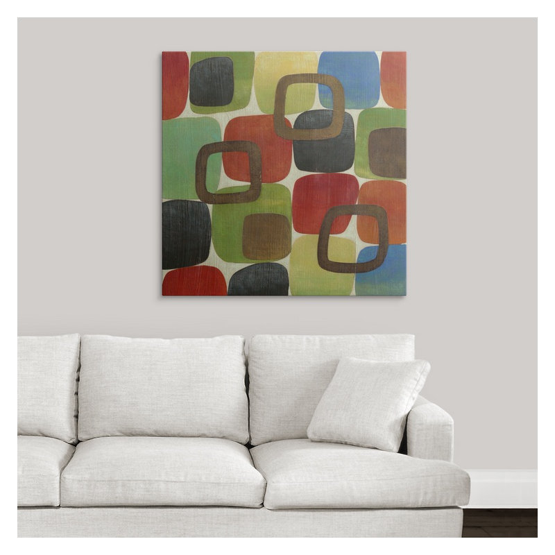 Brittony «Revisserie II», reproduction d'art, H 24 po x l 24 po x 1,5 po, Toile