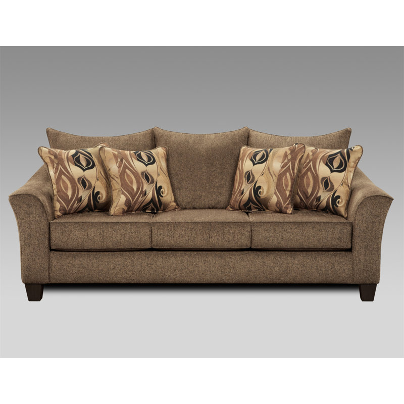 Luxurious Textured Sofa Set For Stylish Living Room Decoration, Brown