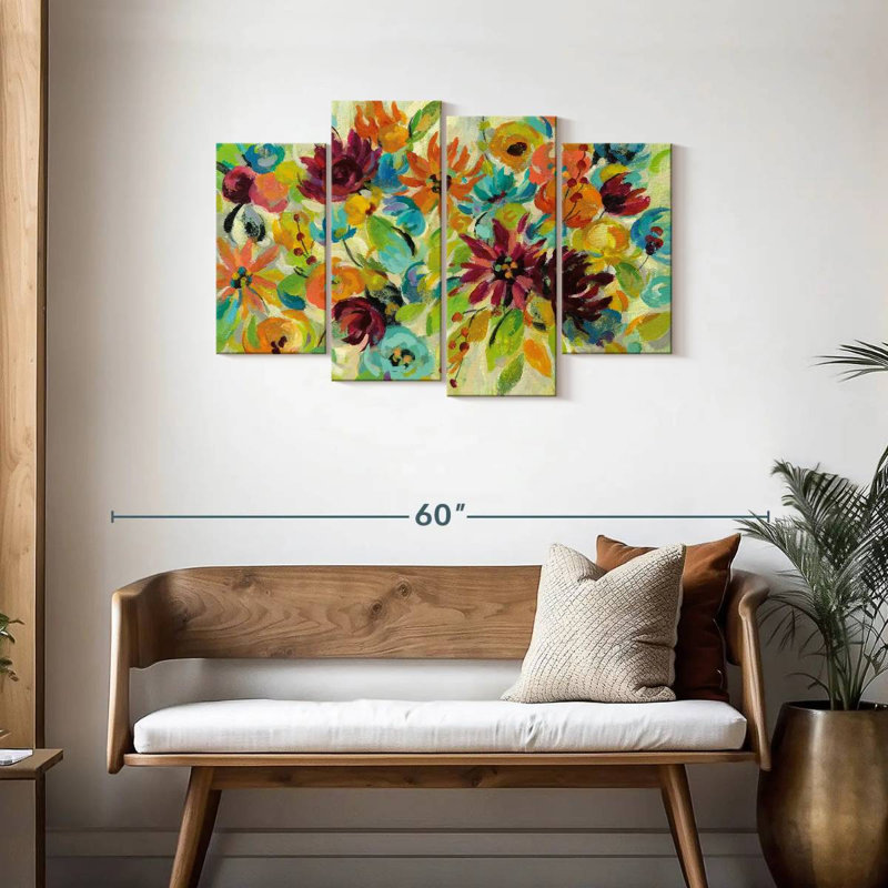 Floral Autumn Joy I, H 27 po x l 43 po