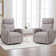 Deaja 28" Upholstered Swivel Rocker Nursery Chair with High Back (Set of 2)