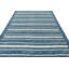 Rug & Kilim’S Contemporary Dhurrie Rug In Blue With White Stripes-309353305