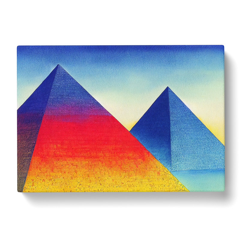 Pyramids Vol.3 Abstract - Wrapped Canvas
