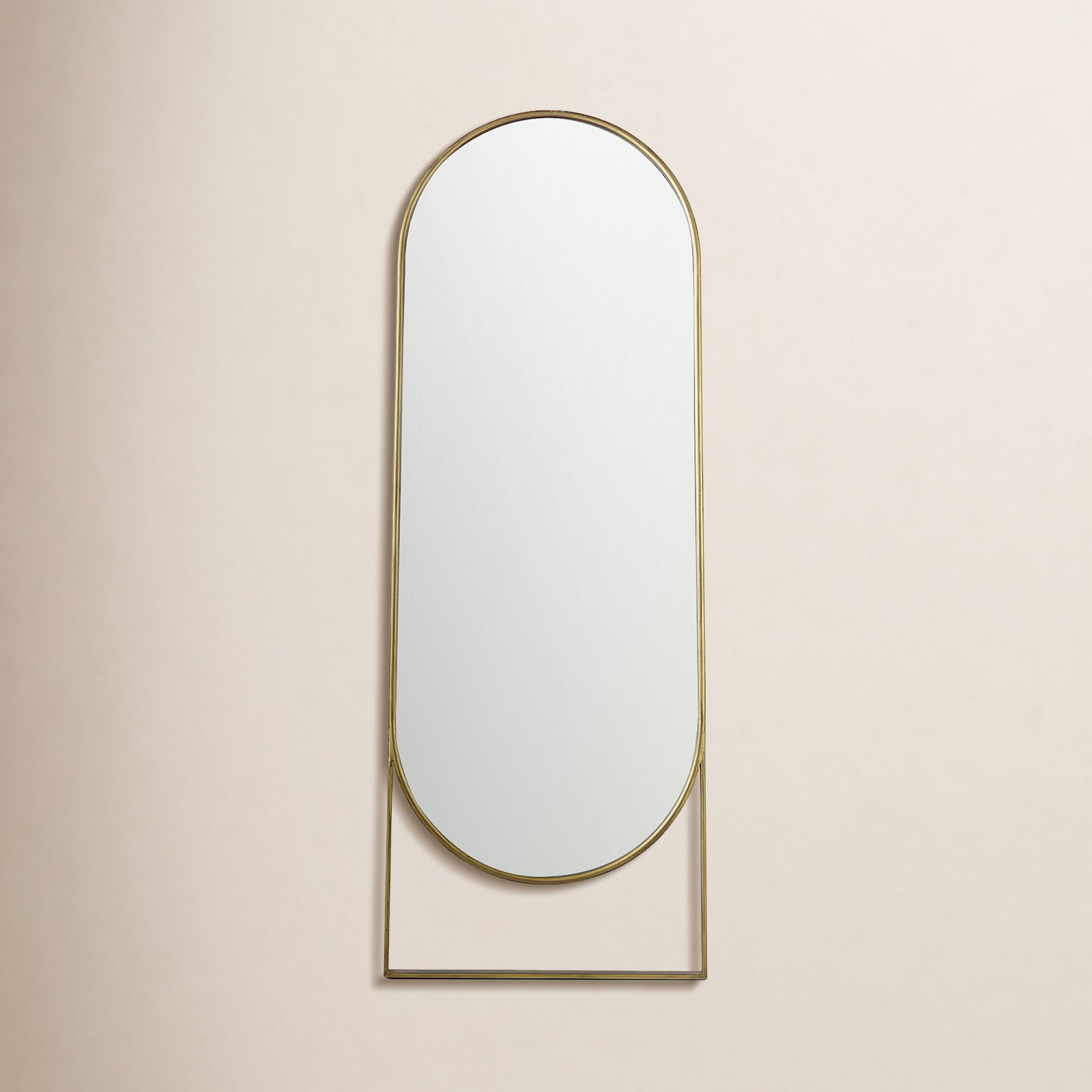 Alsen 28" Full-Length Mirror, Antique Gold