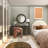 Metal Room Wall Mirror with Beaded Detailing-72058590