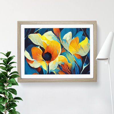 Flowers Abstract Vol.2 1 Piece Single Picture Frame Painting