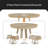 4 - Person Extendable Trestle Dining Set-1025976393