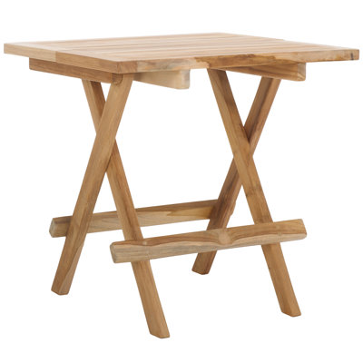 Nilsen Solid Teak Folding Square Table