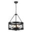 Luminaire suspendu de style campagnard en métal à 4 lumières de 17,71 pouces à intensité variable pour ferme de style industriel-1773844422