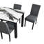 D8032 - Ensemble table de panda et chaises noires (4)