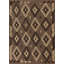 Tapis géométrique en laine brun Kilim 5 x 7