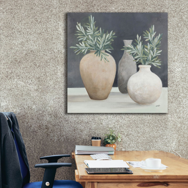 «Fresh Vessels 2» par Julia Purinton, art mural sur toile, H 37 po x l 37 po x P 1,5 po