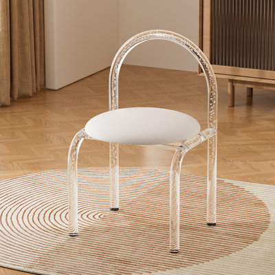 Tabouret de coiffeuse en acrylique Chert