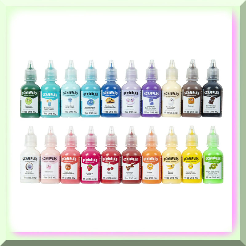 20 Fl Oz Vibrant Non-Toxic 3D Paint Set
