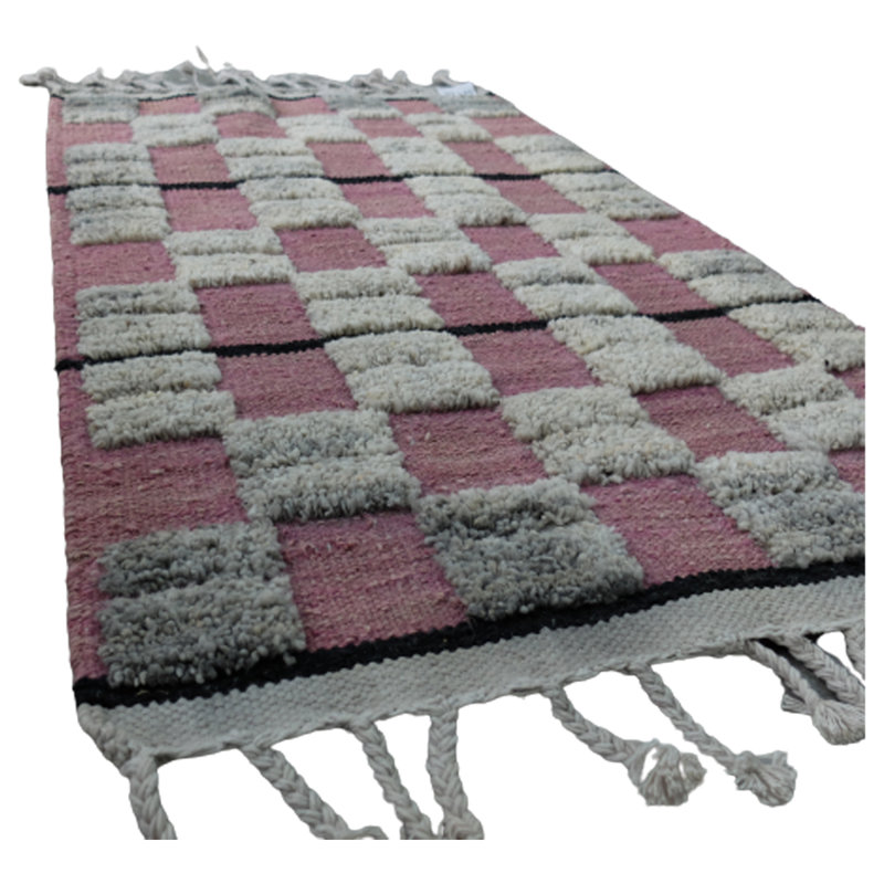 Eithne Plaid Hand Woven 65cm X 105cm Area Rug