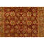Tapis rouge et crème noué à la main de haute qualité