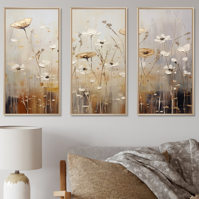Scerene Wildflowers In Bloom I - ensemble d'art sur toile Wildflowers