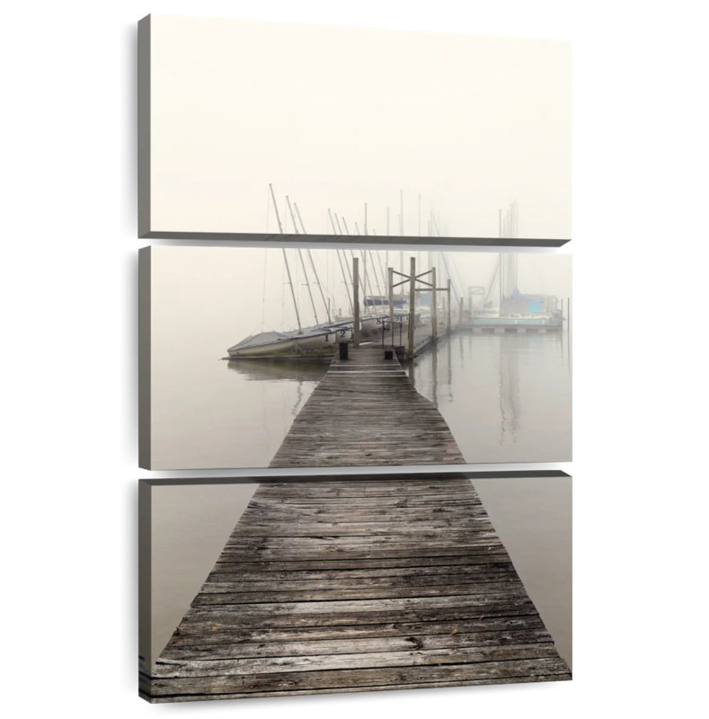 Harbor Fog, 74" H x 48" W