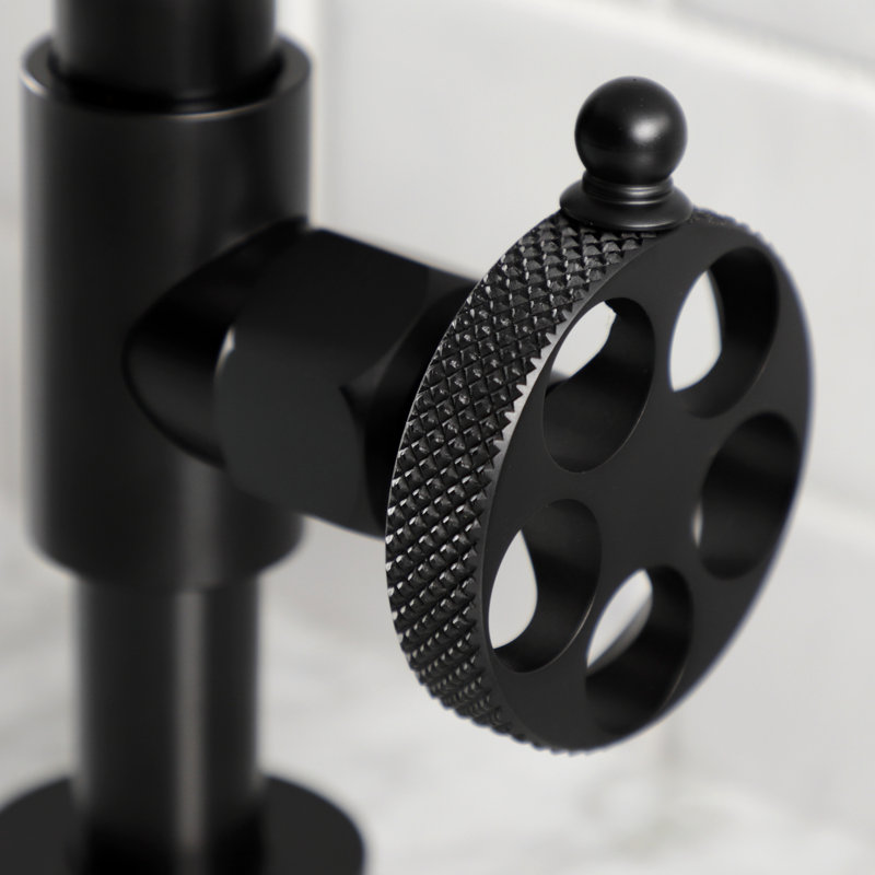 Robinet de salle de bain à large entraxe avec bonde Webb, Noir