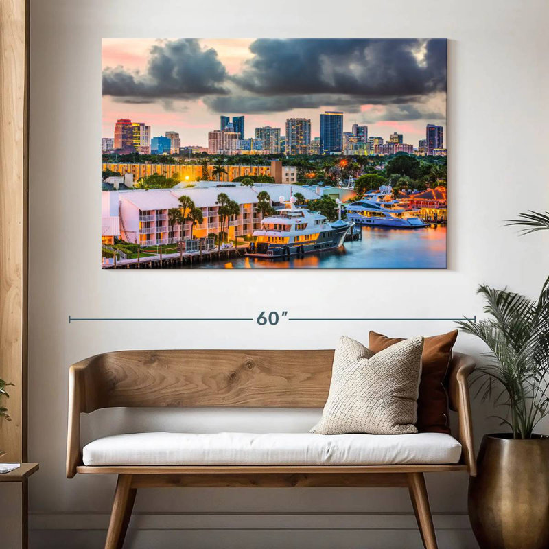 Fort Lauderdale City, H 34 po x l 51 po