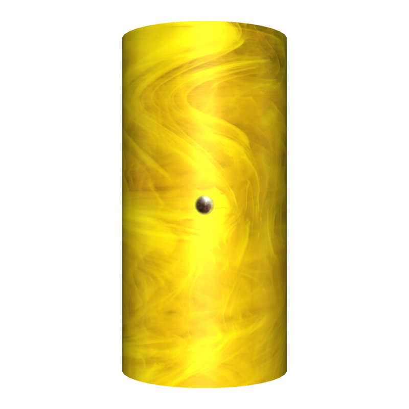Plafonnier encastré 2 lumières narrow Nishimura, Jaune canari