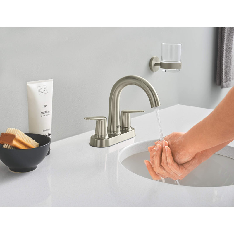 Essentials Tumbler Holder, Brushed Nickel Infinity
