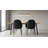 18.5'' H Modern Faux Leather Dining Chair Set — Mid-Century Padded Accent Chairs with Stitch Detail, Matte Black Metal Legs, and Ergonomic Curved Back (Set of 4)-86597377-86597380