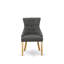 Ensemble de salle à manger 5 pièces comprenant une table de salle à manger carrée et 4 chaises rembourrées en tissu Gotham-187324484-243058059-187324485