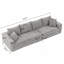 Canapé convertible 102,4 po Cloud-1285289650
