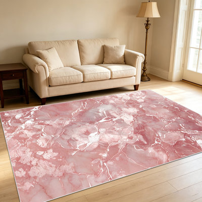 1PC Marble - style Area Rugs for Living Room, Soft and Comfortable, Suitable for all seasons, easy - to - maintain, machine washable Indoor floor mat, Under Table Farmhouse suitable for Bedroom, Dining Room, Hallway, Kitchen, Patio, Home Decor,