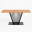 Chambersburg Beech Metal Base Dining Table